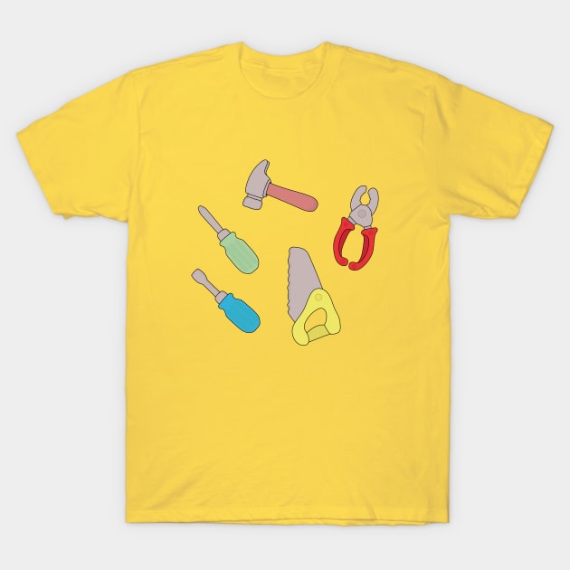 Cute Handyman Tools T-Shirt by DiegoCarvalho